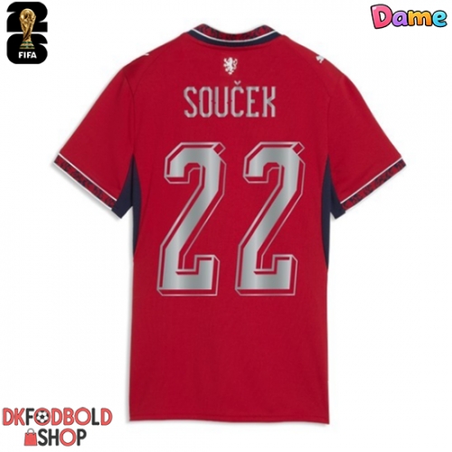 Tjekkiet Tomas Soucek #22 Hjemmebanetrøje Dame VM 2026 Kort ærmer